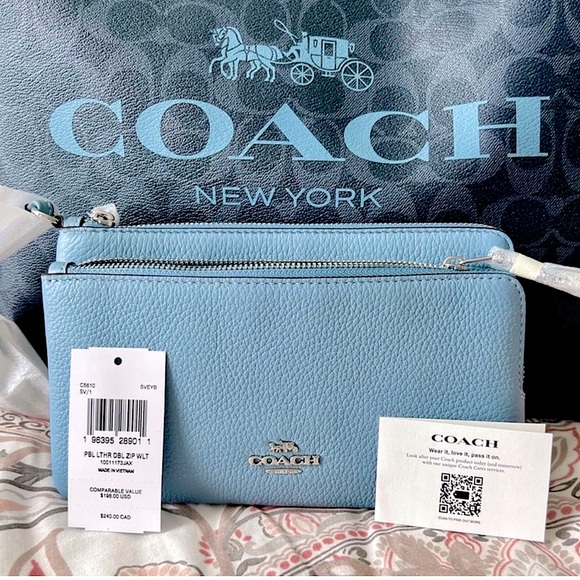 NWT Coach Double Zip Wallet - Picture 2 of 6